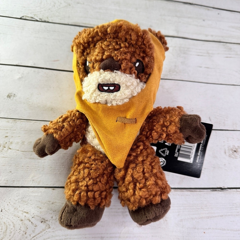 NWT Star Wars Wicket Ewok 8" Plush Mattel‎ Gold Hood Stuffed Toy